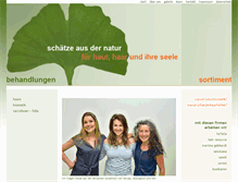 Tablet Screenshot of naturfriseur-fuerth.de